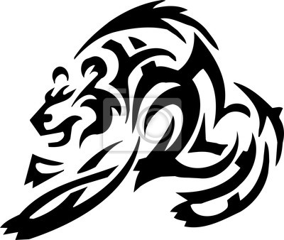 400x338 Tribal Grizzly Bear