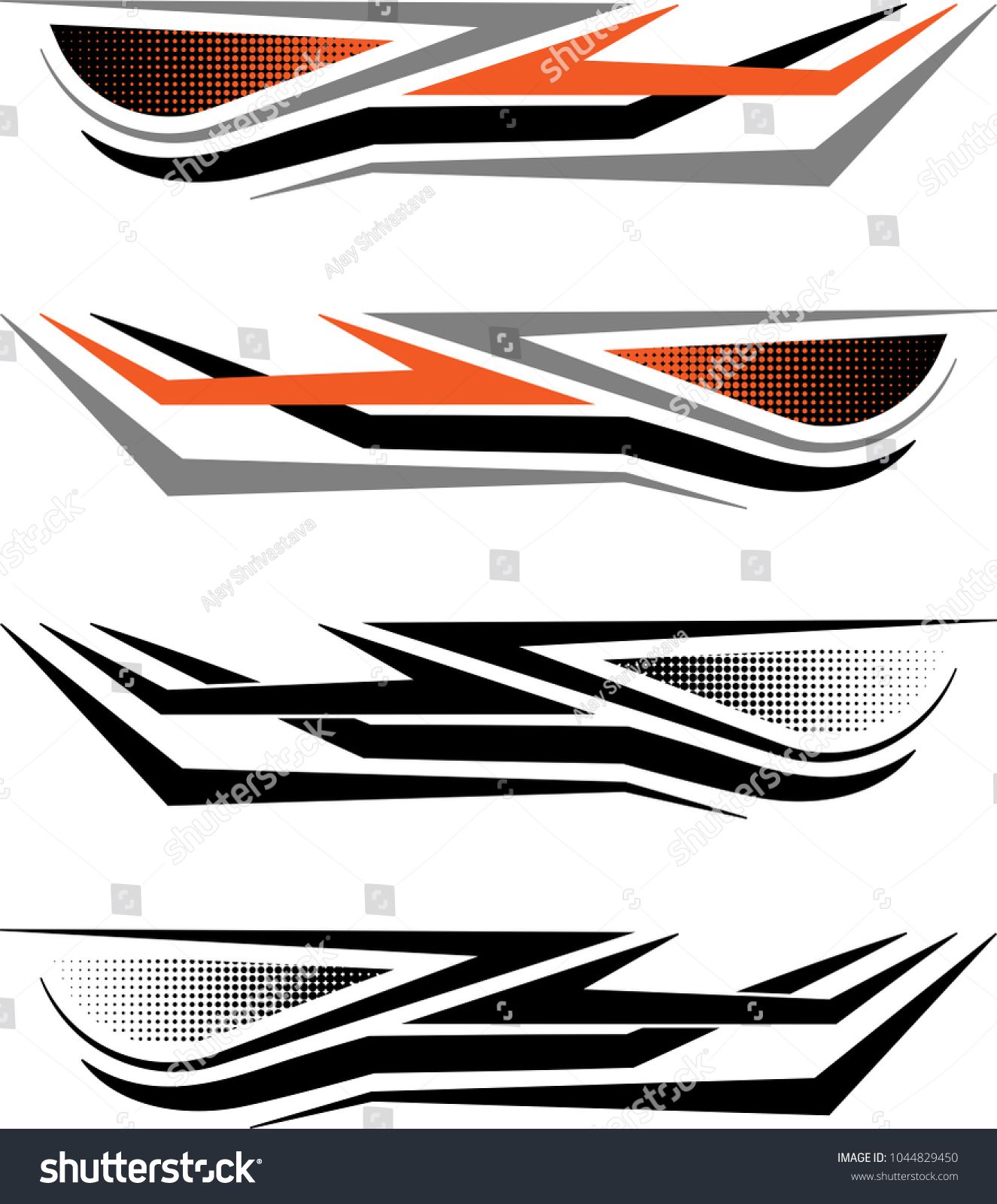 1325x1600 Vehicle Graphics, Stripe Vinyl Ready Vector Art B Car Wrap