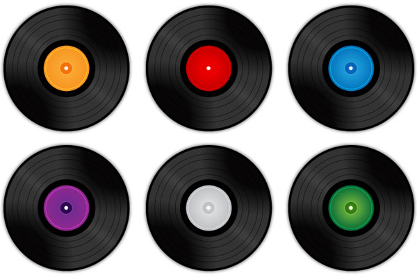 600x396 Free Vinyl Record Vectors