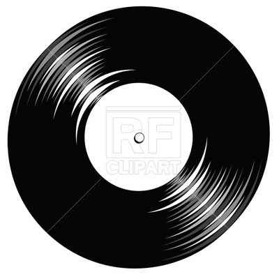 400x400 Vintage Vinyl Record With Space For Text Vector Image