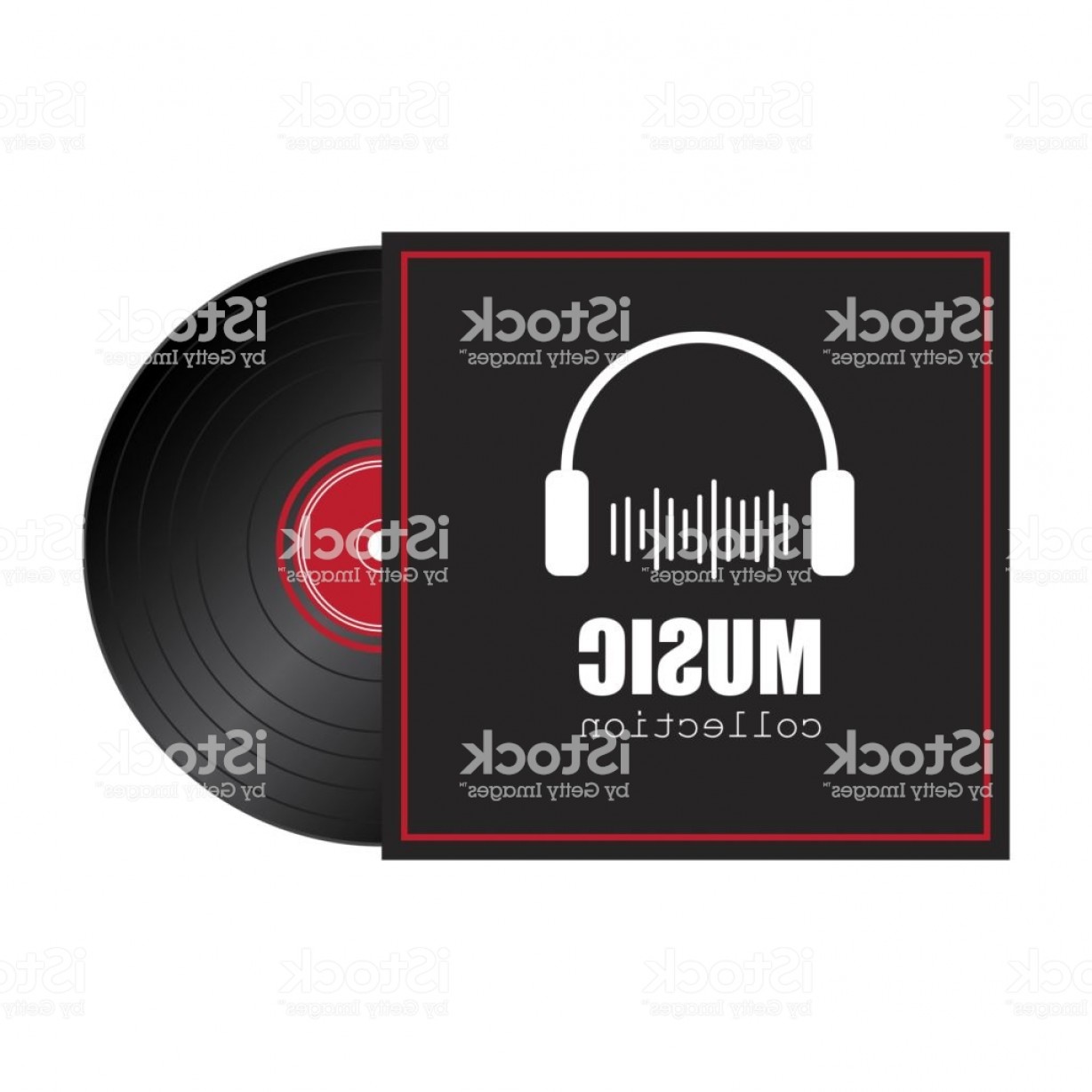 1228x1228 Vinyl Record Vector Illustration Isolated On White Background Gm