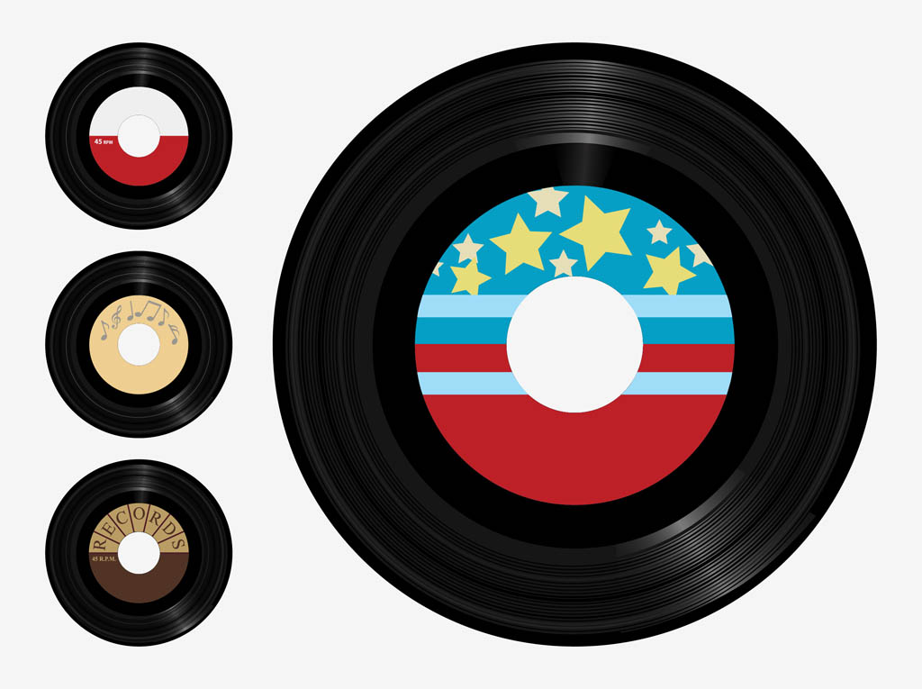 1024x765 Vinyl Records Vector Vector Art Graphics