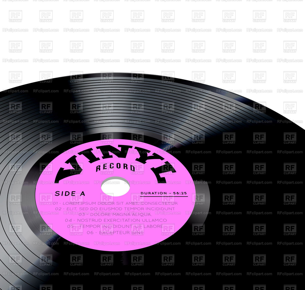 1200x1142 Vinyl Record Vector Image Of Music