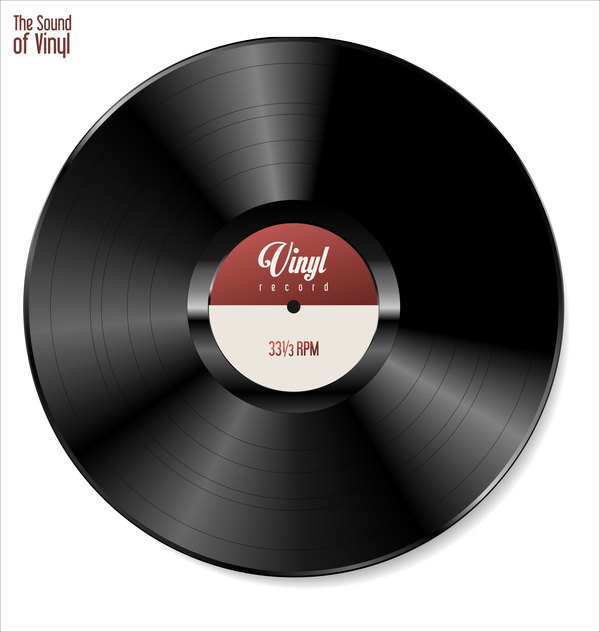 600x632 Black Vinyl Record Vector Illustration Free Download