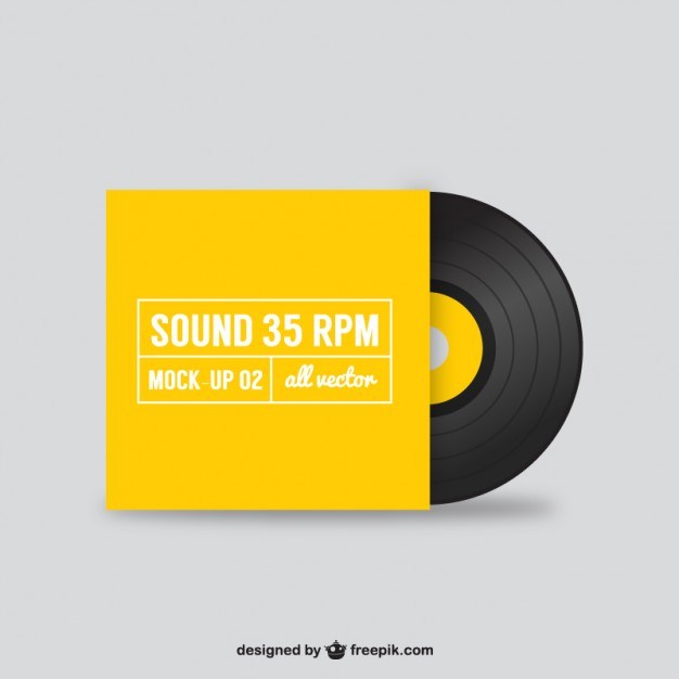 626x626 Vector Black Vinyl Record Free Vector