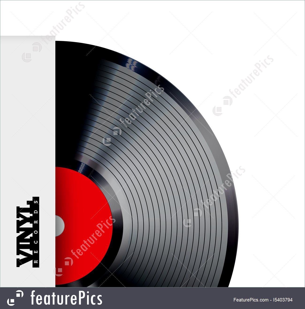 1300x1316 Vinyl Record Vector Illustration