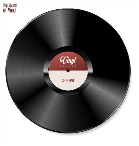 466x490 Black Vinyl Record Isolated On White Background