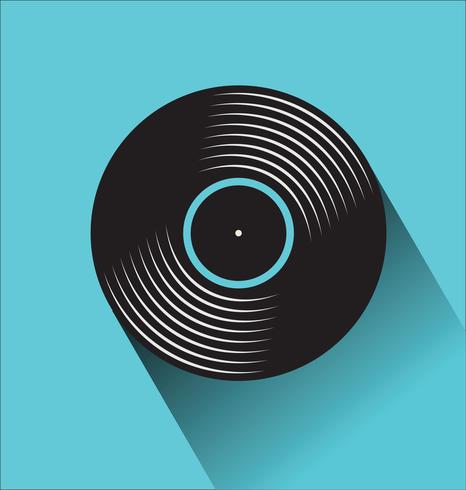 466x490 Black Vinyl Record Store Day Flat Concept Vector Illustration