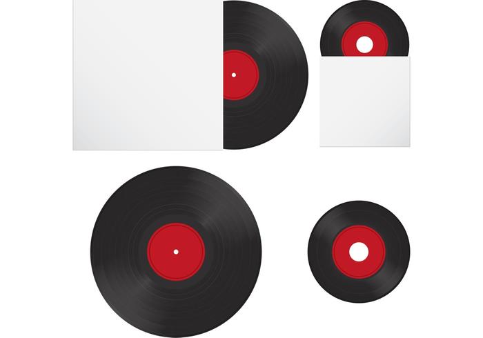 700x490 Vinyl Disc Vector Records