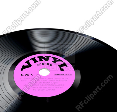 400x381 Vinyl Record Vector Image Of Music
