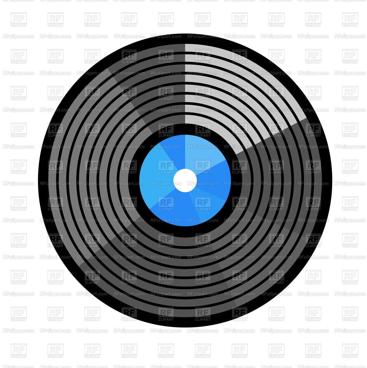 1196x1200 Vinyl Record Illustration Vector Image Of Icons And Emblems