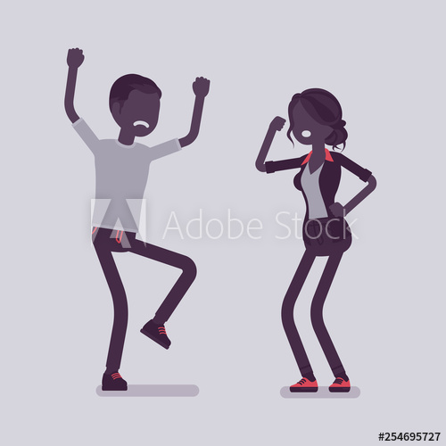 500x500 Family Quarrel, Heated Wife And Husband In Argument