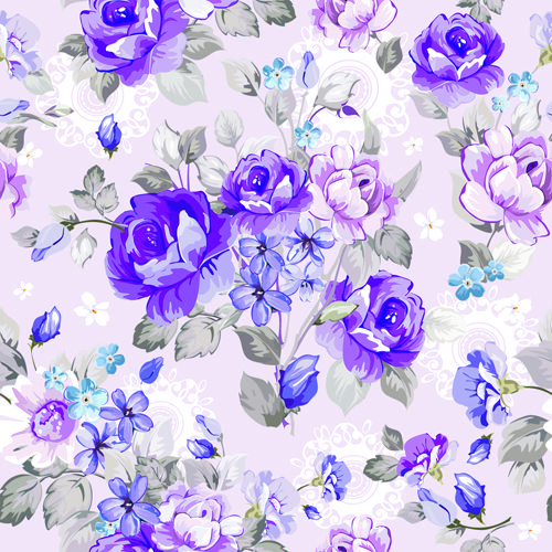 500x500 Beautiful Floral Patterns Vector Ser