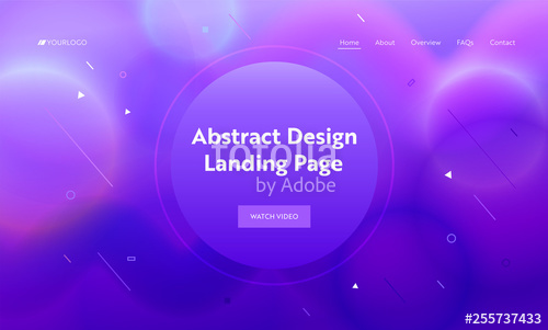 500x301 Abstract Purple Circle Landing