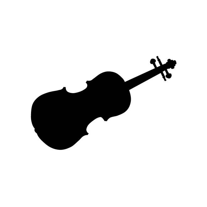 660x660 Violin Outline Image