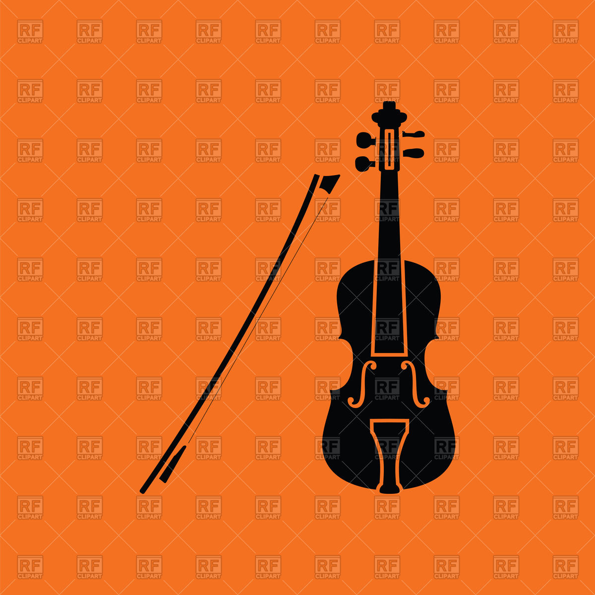 1200x1200 Violin Silhouette