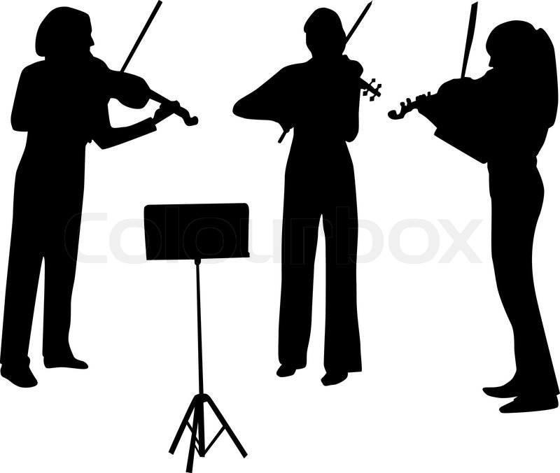 800x676 Violinist Silhouette Vector Stock Vector Colourbox