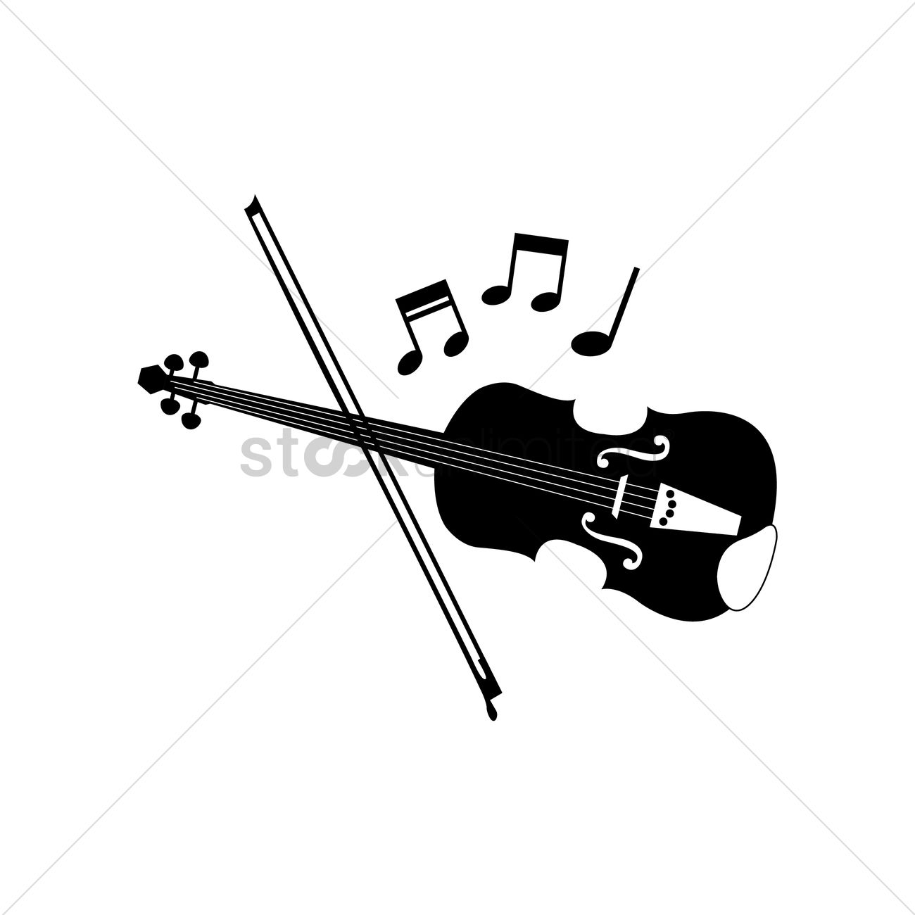 1300x1300 Free Silhouette Of Violin Vector Image