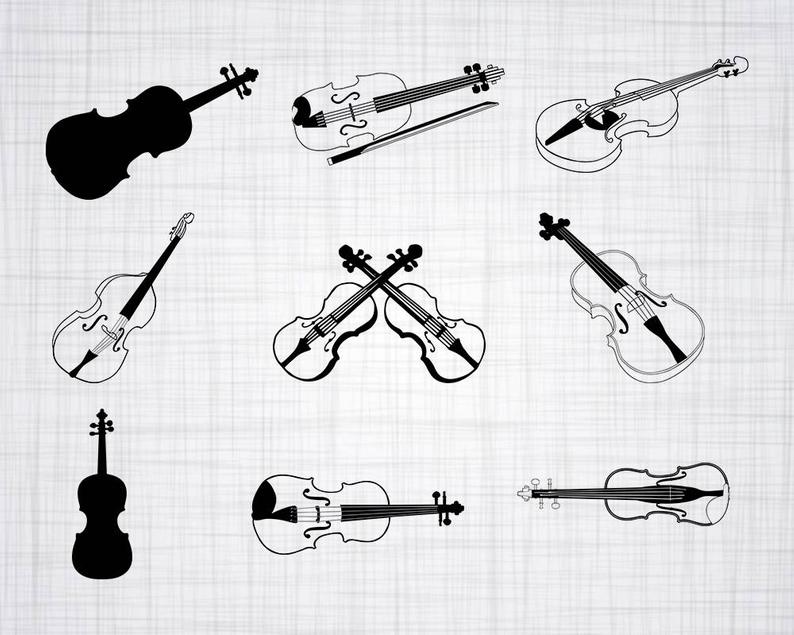 794x635 Viol Bundle Viol Violin Clipart For Etsy