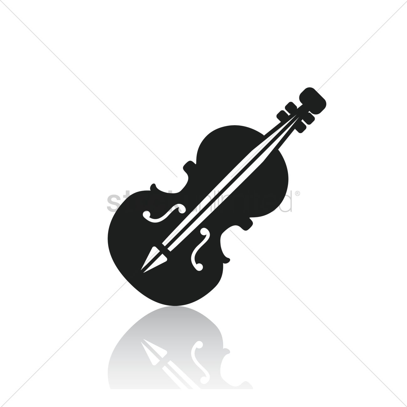 1300x1300 Violin Vector Image