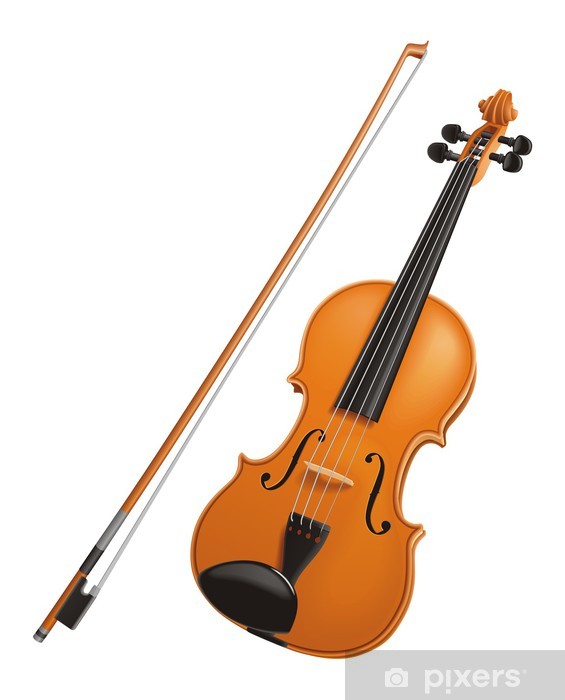 565x700 Violin Vector Sticker