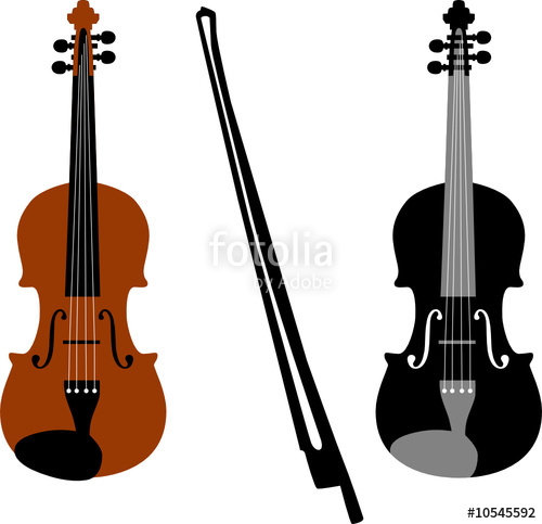 500x483 Violin Vector Stock Image And Royalty Free Vector
