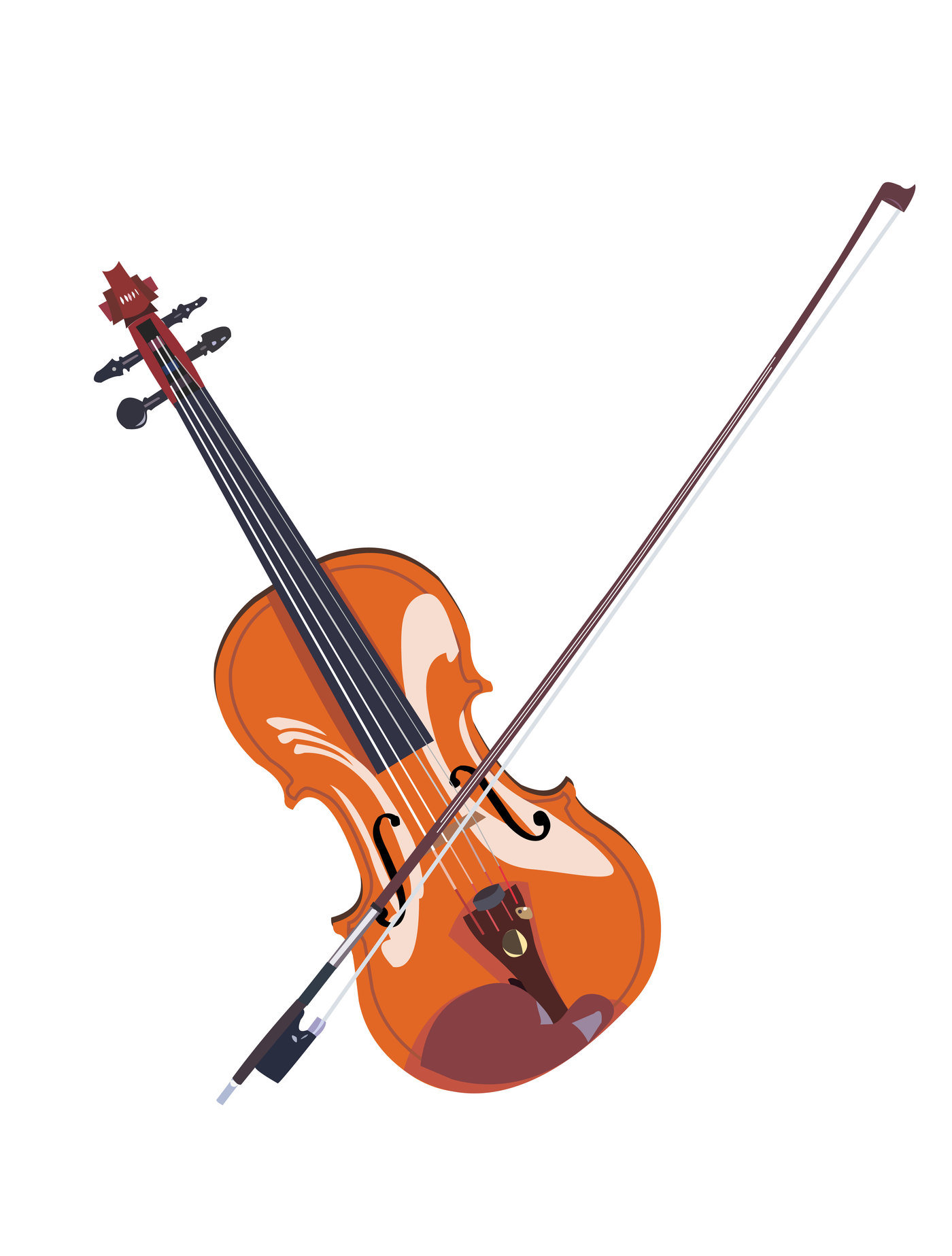 Violin Vector At Collection Of Violin Vector Free For