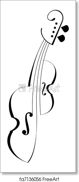 253x581 Free Art Print Of Viola, Violin