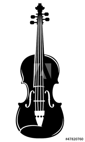300x500 Violin Vector Silhouette