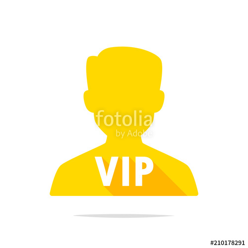 500x500 Vip Person Icon Vector Stock Image And Royalty Free Vector