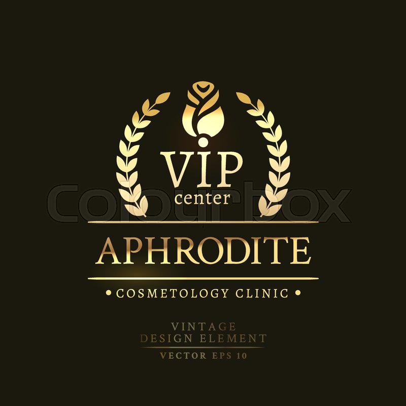 800x800 Gold Retro Badge Of The Vip Center Stock Vector Colourbox
