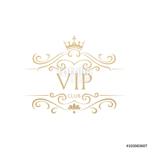500x500 Luxury Vip Logo Template Stock Image And Royalty Free Vector
