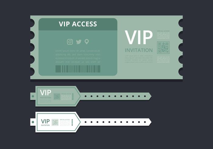 700x490 Vip Pass Id Card Or Ticket Template Vip Pass For Event Template