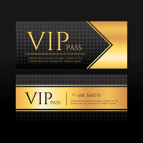 490x490 Vip Pass Template Vector