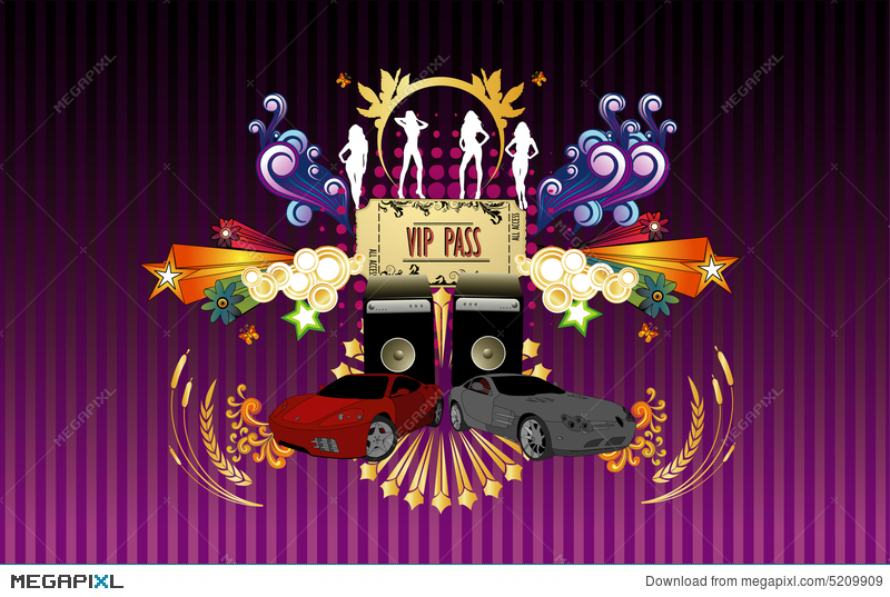 800x537 Vip Pass Vector Illustration