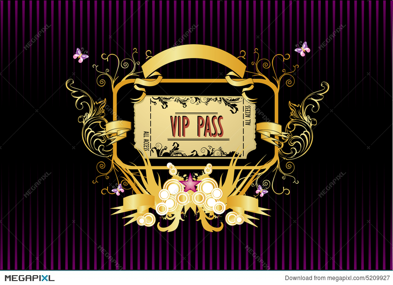 800x579 Vip Pass Vector Illustration