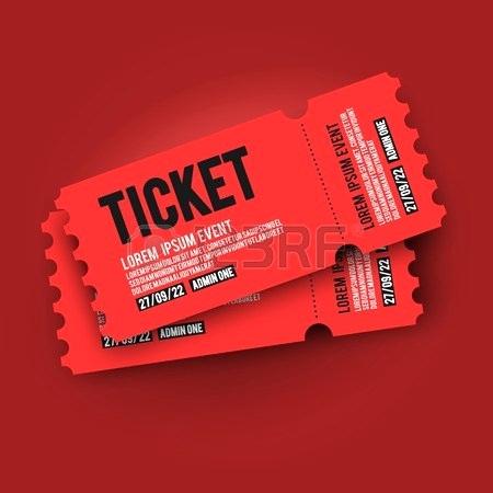 450x450 Vip Ticket Template Vector Illustration Red Entry Pass For Party
