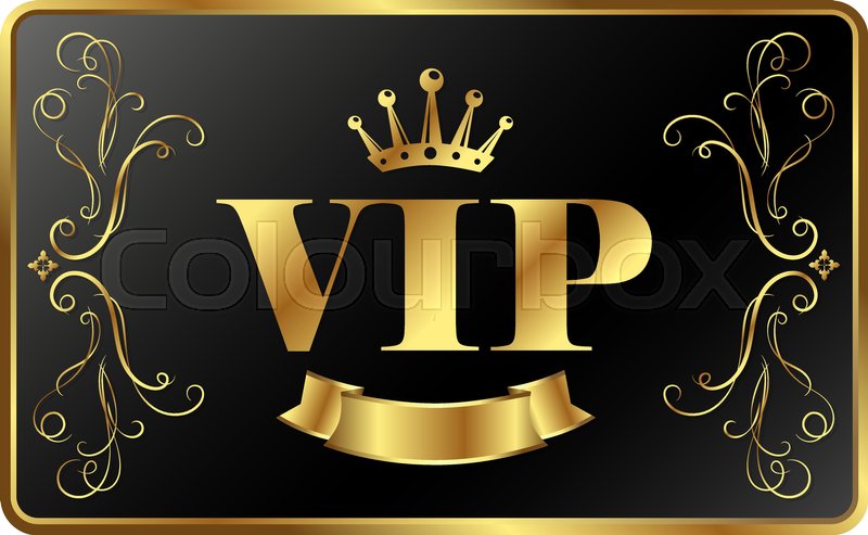 800x493 Vip Card Exclusive Vector Gold Crown Stock Vector Colourbox