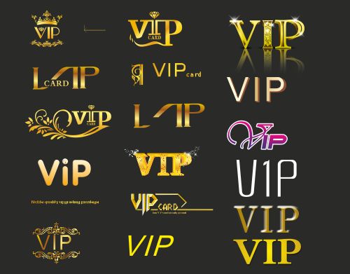 500x391 Creative Vip Golden Logos Vector For Free Download Free Vector
