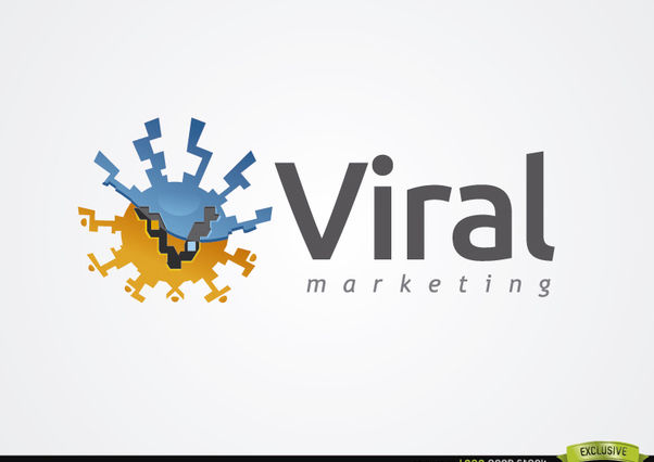 602x426 Abstract Round Virus Marketing Logo Free Vector Download
