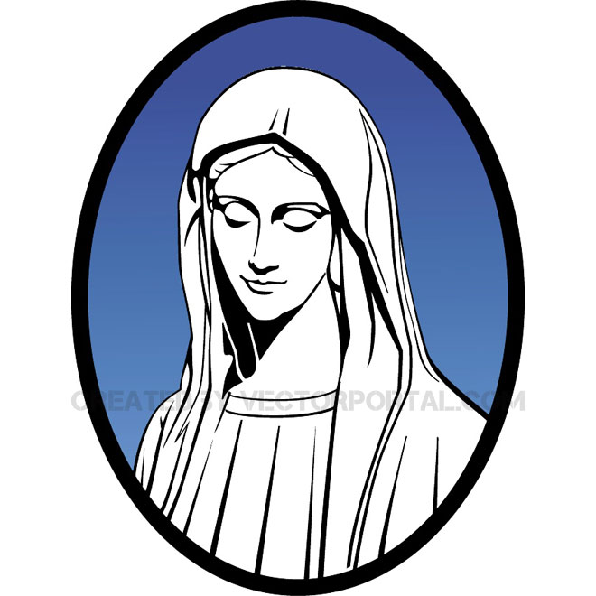 Mary Mother Of Jesus Vector 660x660 Mary Mother Of Jesus Vector