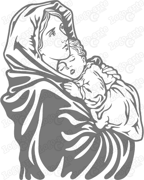Madonna Of The Streets Vector For Cutting Plotter And Engraving 501x627 Madonna Of The Streets Vector For Cutting Plotter And Engraving
