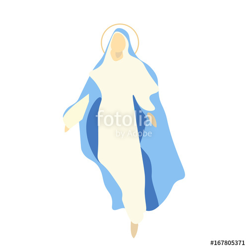 Vector Illustration For Christian Community Saint Mary The Virgin 500x500 Vector Illustration For Christian Community Saint Mary The Virgin