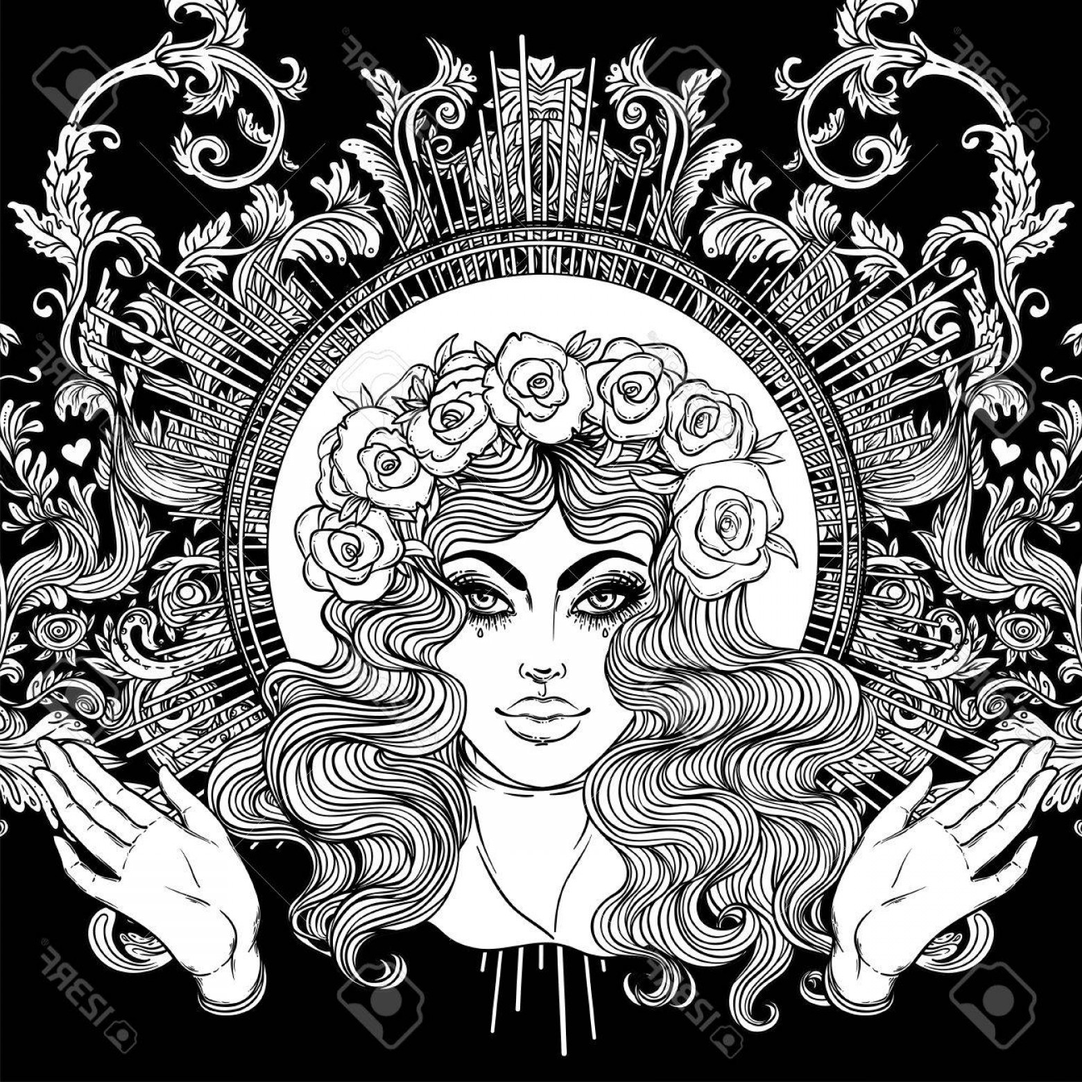 Virgin Mary Sacred Heart Vector Soidergi 1560x1560 Virgin Mary Sacred Heart Vector Soidergi