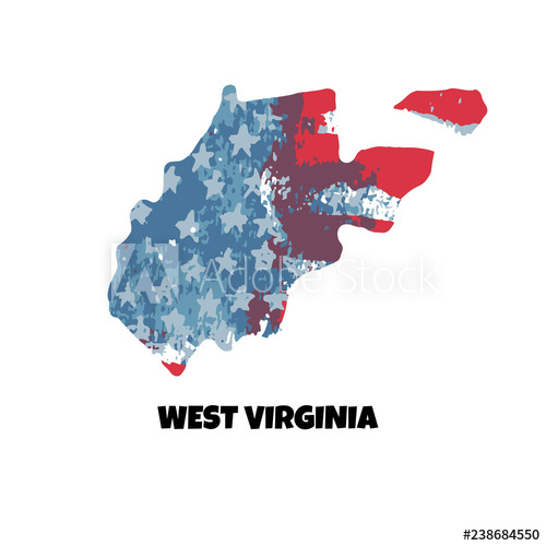 500x500 State Of West Virginia United States Of America Vector