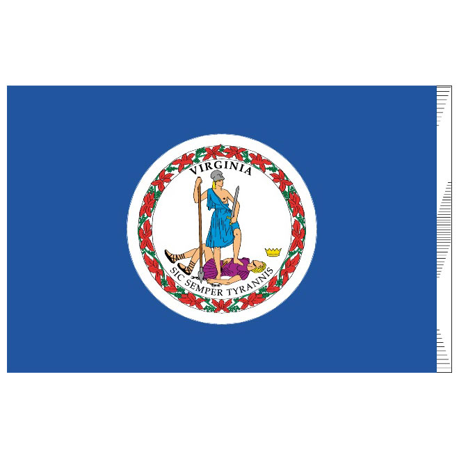 660x660 Virginia Vector Flag