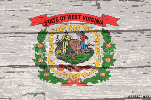 500x333 West Virginia State Flag On Old Timber