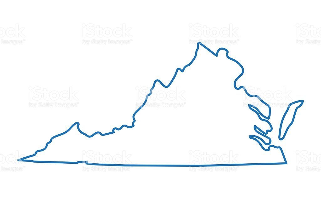 Virginia State Outline Vector At Vectorified Com Collection Of   Virginia State Outline Vector 10 