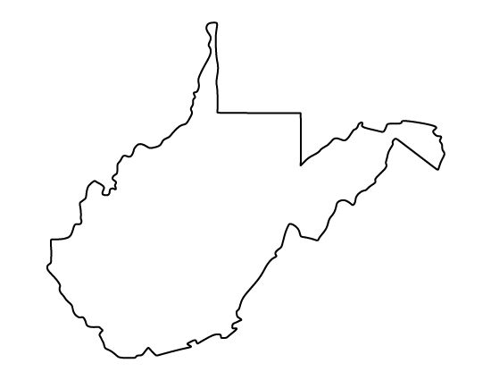 Blank Map Of West Virginia Download Them And Print 550x425 Blank Map Of West Virginia Download Them And Print