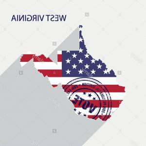 State Of West Virginia Vector Graphic Map With Flag 300x300 State Of West Virginia Vector Graphic Map With Flag